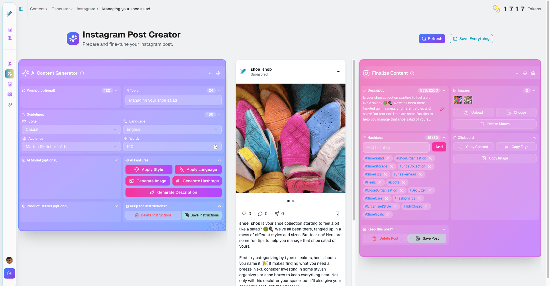 Create digital content